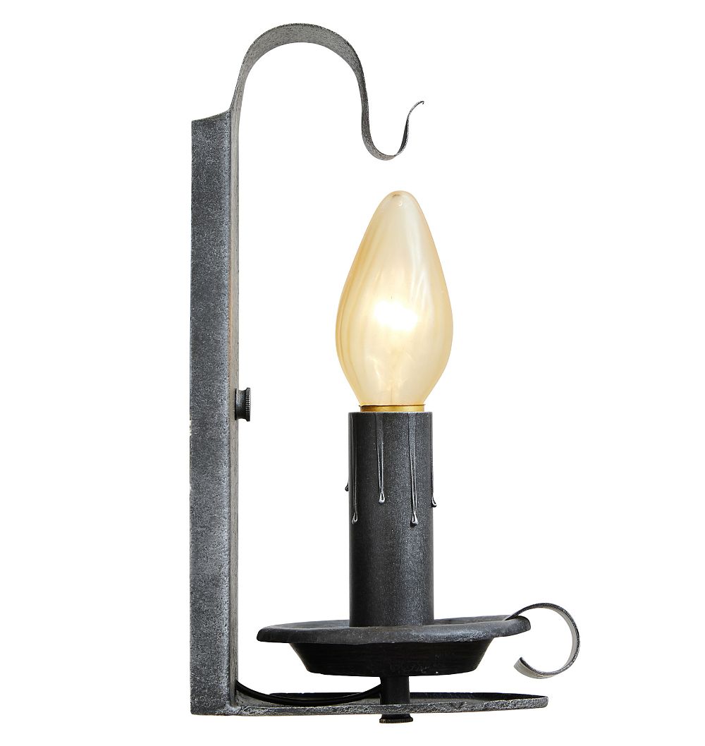 Vintage Colonial Revival Primitive Single Light Sconce by Rejuvenation