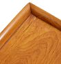 Vintage Traditional 19th Century Biedermeier Side Table with Tray Top and Single Drawer