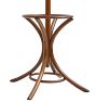 Vintage Traditional 6 Hook Thonet Style Bentwood Coat Rack with Umbreall Ring