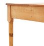 Vintage Traditional Pine Farmhouse Dining Table with Turned Legs