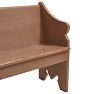 Vintage Traditional Rustic Wood Painted Church Pew Bench