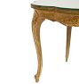 Vintage Victorian Louis XV  Parlor Table with Mirrored Top
