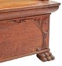 Vintage Victorian Monks Oak Bench with Storage Seat