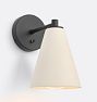 FOLK Abigail Mini Cone Sconce, Unglazed Vanilla