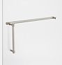 Trask Shower Door Pull, 8" x 18" - Polished Nickel