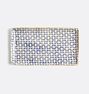 Terrafirma Rectangle Platter - 12" - Wicker Cobalt