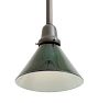 Pendant with Vintage Industrial Green Down Cone Shade