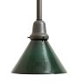 Pendant with Vintage Industrial Green Down Cone Shade