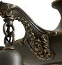 Vintage Classical Revival 4-Light Chandelier with Glass Bell Shades