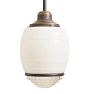 Pendant with Vintage Midcentury Modern 3-Piece Barrell Shade