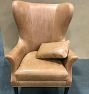 OPEN BOX: Clinton Modern Wingback Leather Chair