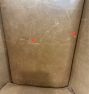 Open Box: Parkrose Leather Swivel Chair - Copeland Leather Cider with Walnut Finish
