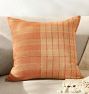 Plaid Striped Silk Pillow Cover