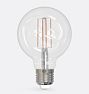 Bulbrite 8.5W LED G25 2700K Filament E12 JA8 Clear