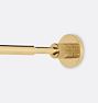 Open Box: Cafe Set Tension Rod, 24-36" - Unlacquered Brass