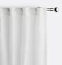 Custom Belgian Linen Sheer Curtains, 50" x 86" - White