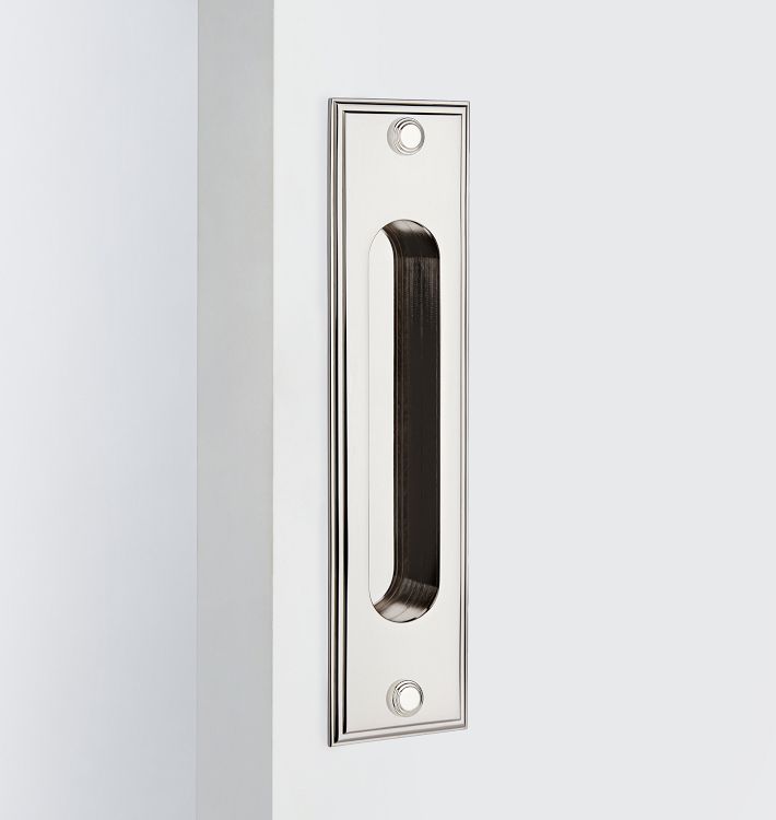 Lachlan Flush Door Pull With Handle | Rejuvenation