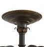 Statement Vintage 6 Light Semi-Flush Chandelier Classical Revival with Beautiful Highlights
