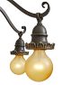 Statement Vintage 6 Light Semi-Flush Chandelier Classical Revival with Beautiful Highlights