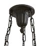 Vintage Classical Revival Bowl Chandelier Etched Shade with Swag Motif