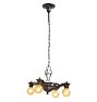 Vintage Classical Revival Ornate Cast Pan Chandelier