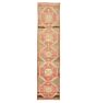 Vintage Turkish Hand-Knotted Wool Runner Medallion Brown 13 x 3ft