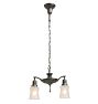 Vintage Classical Revival Alladin Pan Chandelier with Hanging Fineal