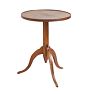 Vintage Traditional Mahogany Pedestal Table with Tripod Base