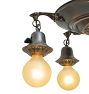 Vintage Classical Revival 5 Light Pan Semi Flush