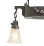 Vintage Classical Revival Brass Pan Chandelier with Wreath Motifs