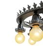 Vintage Classical Revival Chandelier with Leaf Motif