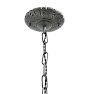 Vintage Classical Revival Early 20th Century Iron Mini Chandelier with Openwork Frame