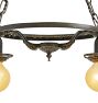 Vintage Classical Revival Open Pan Chandelier