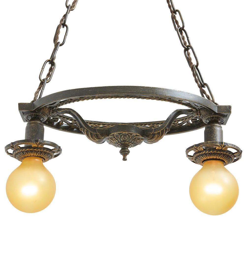 Vintage Classical Revival Open Pan Chandelier by Rejuvenation