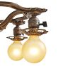 Vintage Classical Revival Organic Motif Chandelier