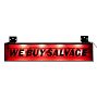 Vintage Industrial We Buy Salvage Red Wall Mount Lite Sign