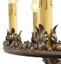 Vintage Romance Revival Cast Floral Chandelier