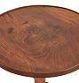 Vintage Traditional Mahogany Pedestal Table with Tripod Base