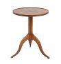 Vintage Traditional Mahogany Pedestal Table with Tripod Base