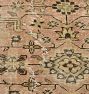 Vintage Turkish Hand-Knotted Wool Rug Allover Blush 6-1/2 x 9-1/2ft