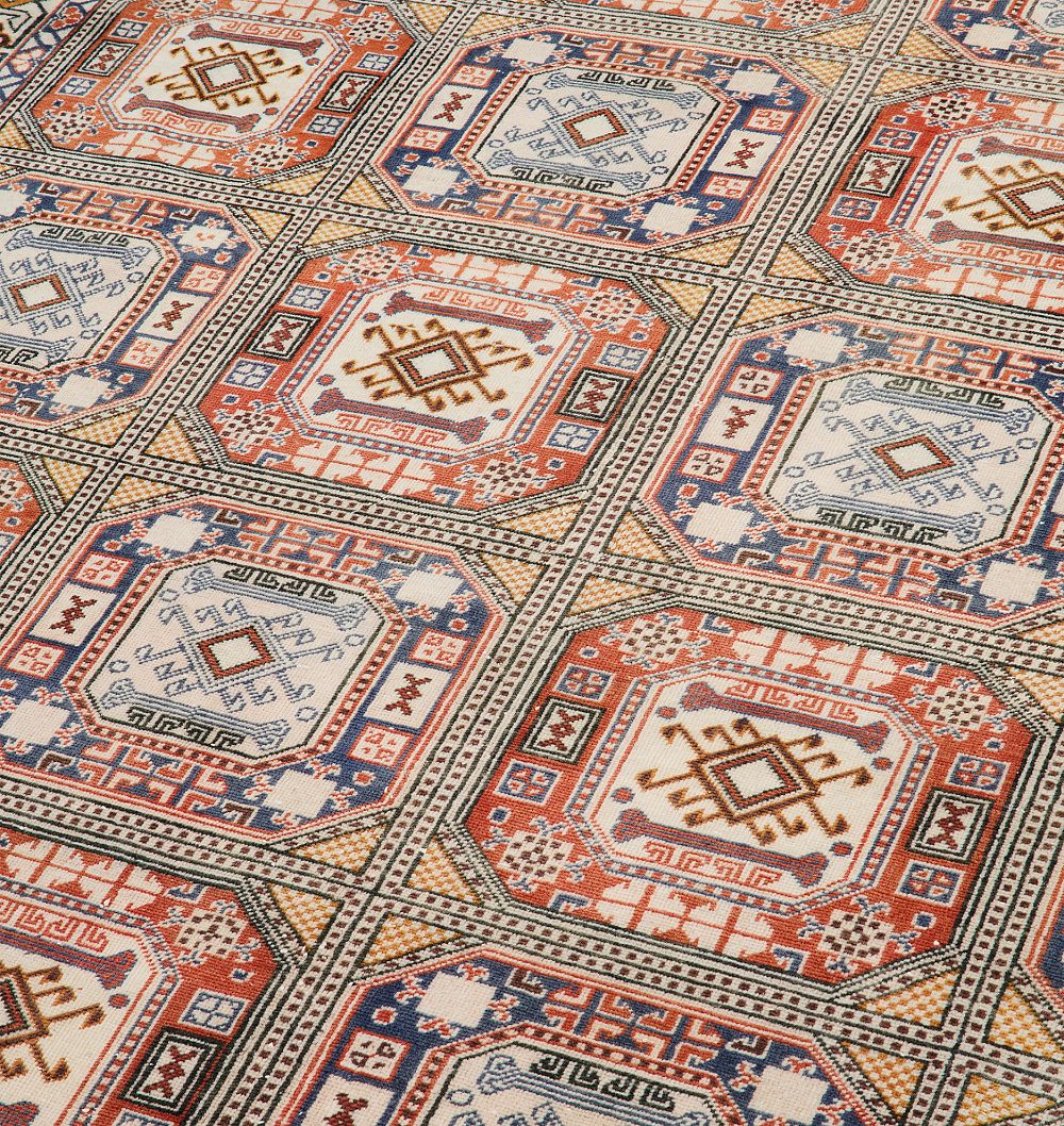 Vintage Turkish Hand-Knotted Wool Rug Elephant Foot Brown 6-1/2 x 10ft by Rejuvenation