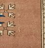 Vintage Turkish Hand-Knotted Wool Rug Rectangular Medallion Blue 8 x 10-1/2ft