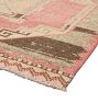 Vintage Turkish Hand-Knotted Wool Runner Medallion Brown 13 x 3ft
