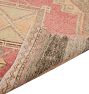 Vintage Turkish Hand-Knotted Wool Runner Medallion Brown 13 x 3ft