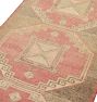 Vintage Turkish Hand-Knotted Wool Runner Medallion Brown 13 x 3ft