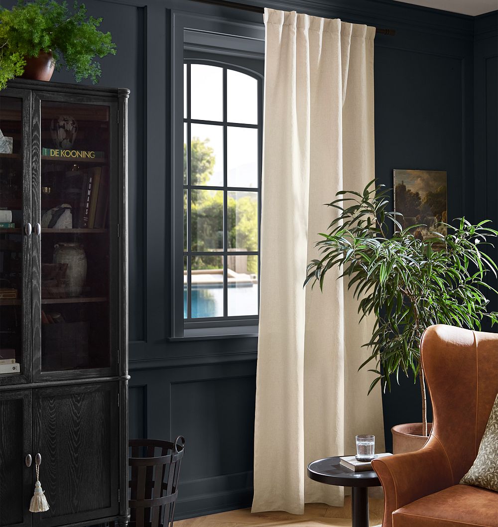 Custom Belgian Linen Blackout Curtains by Rejuvenation