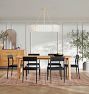 Willamette 48" Linear Chandelier, Aged White Glass