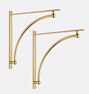 Open Box: Winona Shelf Bracket Set (10") - Aged Brass