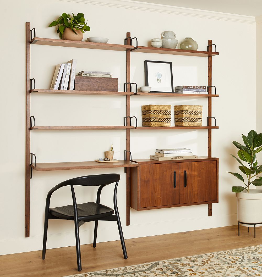 Hart Modular Double Desk With Cabinet by Rejuvenation