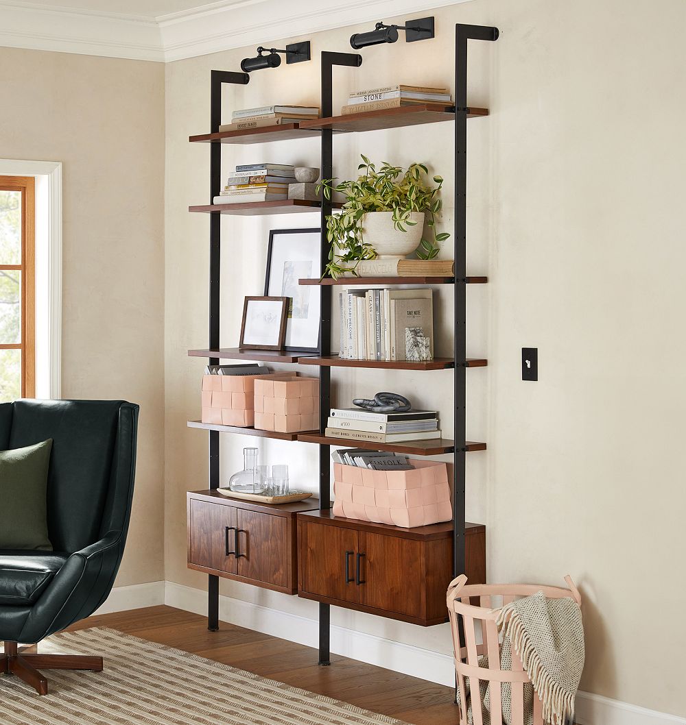 Holgate 96" Double Modular Shelf Set With Case by Rejuvenation